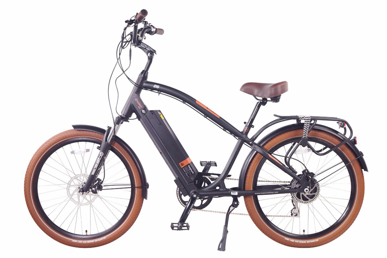 אופניים חשמליים מגנום קרוזר בצבע שחור
