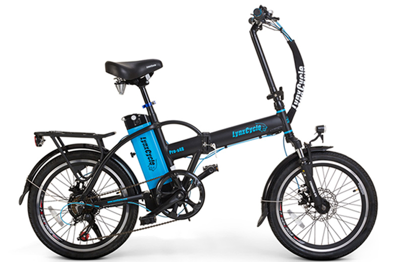 אופניים חשמליים lynxcycle מבית מגנום בצבעשחור תכלת