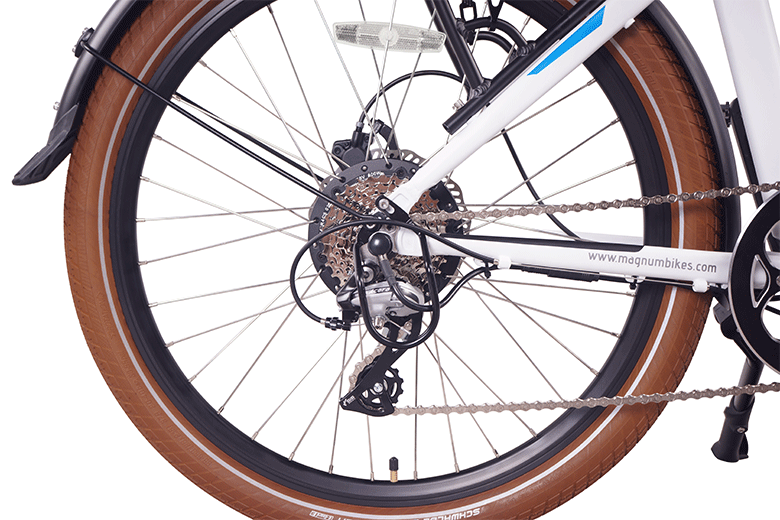 גלגל אחורי של אופניים חשמליים מטרו