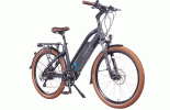 אופניים חשמליים מטרו בצבע שחור מהצד 3