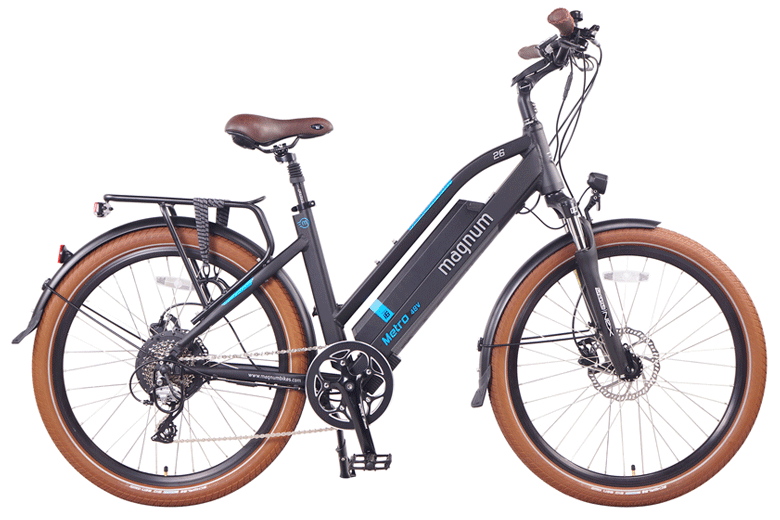 אופניים חשמליים מטרו בצבע שחור