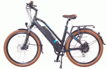 אופניים חשמליים מטרו בצבע לבן מהצד 4